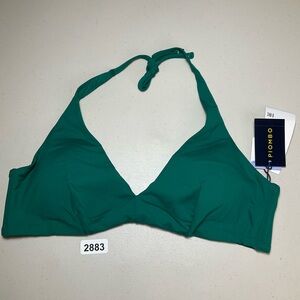 PIOMBO Bikini Top XL Green Halter Women’s Beachwear New